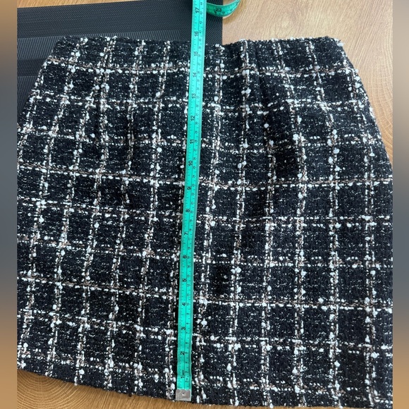 Abercrombie & Fitch Black and White Plaid Blazer with matching skirt | size S - Picture 4 of 8